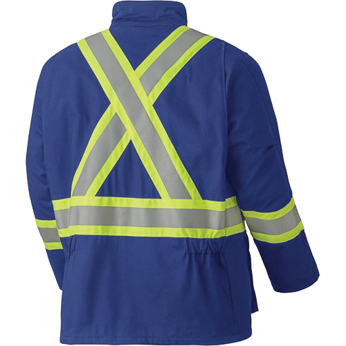 5523 Manteau de s&eacute;curit&eacute; ignifuge, Petit, Bleu royal, 58 cal/cm² Helyx Safety & Industrial Supplies