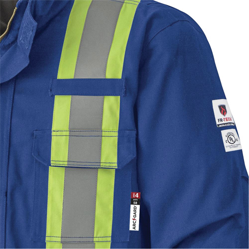 5523 Manteau de s&eacute;curit&eacute; ignifuge, Petit, Bleu royal, 58 cal/cm² Helyx Safety & Industrial Supplies