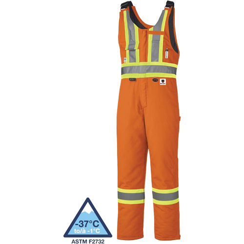5534A Flame-Resistant Quilted Safety Overalls, Small, Orange Helyx Safety & Industrial Supplies