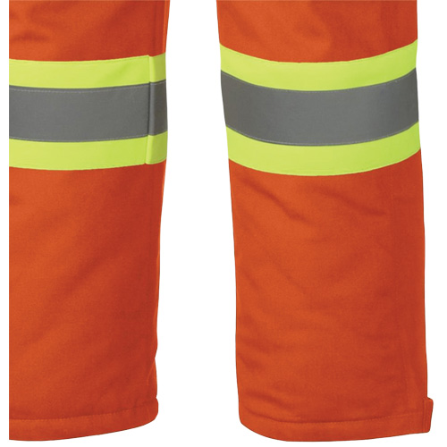 5534A Flame-Resistant Quilted Safety Overalls, Small, Orange Helyx Safety & Industrial Supplies