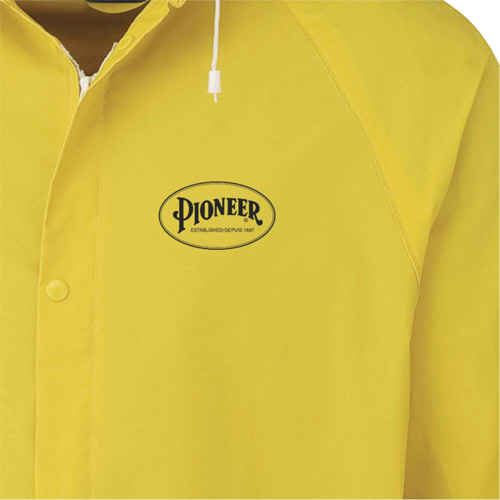 577J Rain Jacket, Polyester/PVC, 2X-Large, Yellow Helyx Safety & Industrial Supplies