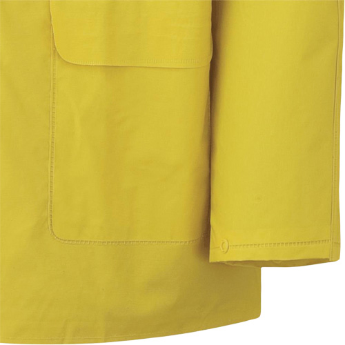 577J Rain Jacket, Polyester/PVC, 2X-Large, Yellow Helyx Safety & Industrial Supplies