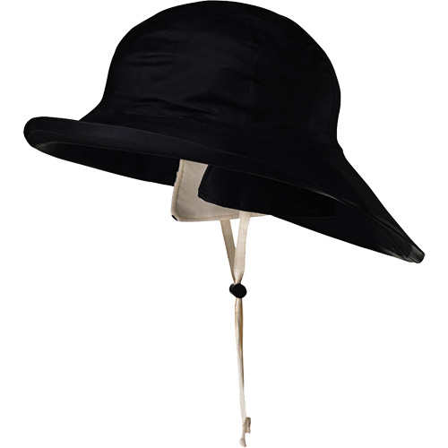 D5050 Black Dry King&reg; Offshore Traditional Sou'wester Hat, X-Large, Black, Rubber Helyx Safety & Industrial Supplies