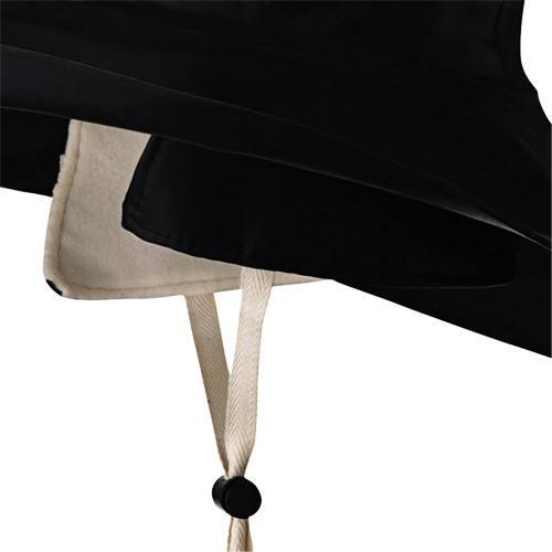 D5050 Black Dry King&reg; Offshore Traditional Sou'wester Hat, X-Large, Black, Rubber Helyx Safety & Industrial Supplies