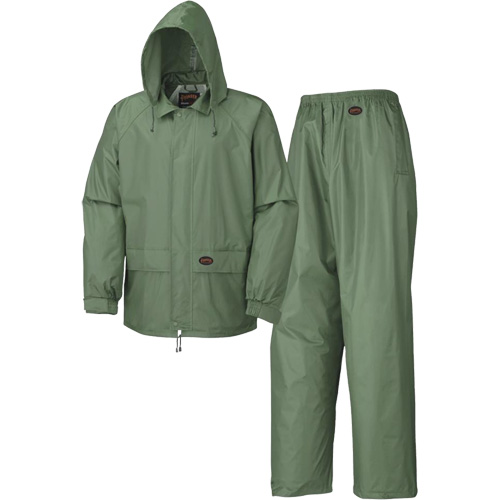 583 V&ecirc;tements imperm&eacute;ables, Polyester/PVC, Petit, Vert Helyx Safety & Industrial Supplies