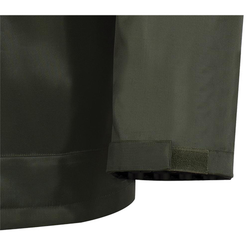 D8120J Nailhead Ripstop Tree Planter Hooded Jacket, Polyester/PVC, X-Small, Green Helyx Safety & Industrial Supplies