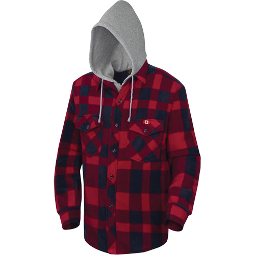 415RB Quilted Hooded Shirt, Men's, Small, Multi-Colour Helyx Safety & Industrial Supplies