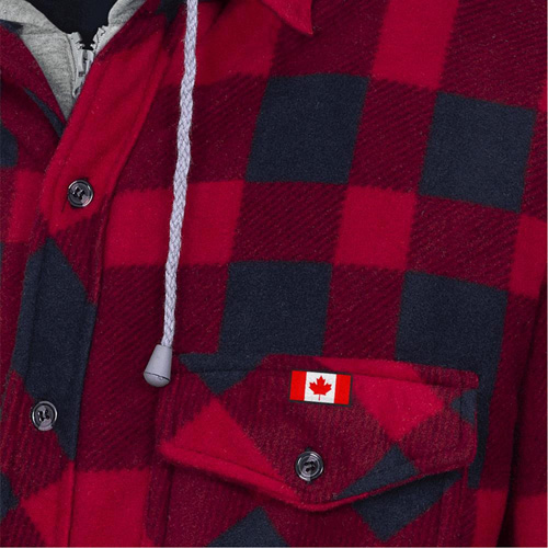 415RB Quilted Hooded Shirt, Men's, Small, Multi-Colour Helyx Safety & Industrial Supplies