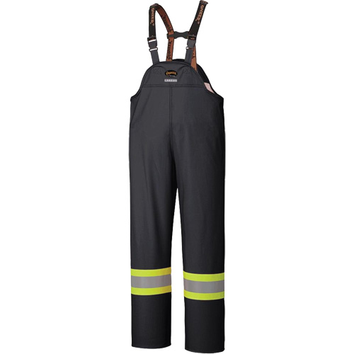 5895BK Flame-Resistant Waterproof Stretch Bib Pants, X-Small, Black Helyx Safety & Industrial Supplies