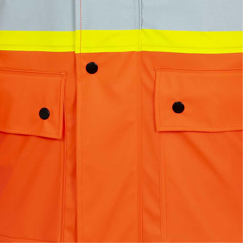 5892PKT High-Visibility FR Waterproof Safety Jacket, X-Small, High Visibility Orange Helyx Safety & Industrial Supplies