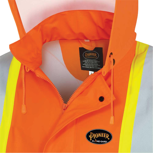 5892PKT High-Visibility FR Waterproof Safety Jacket, X-Small, High Visibility Orange Helyx Safety & Industrial Supplies