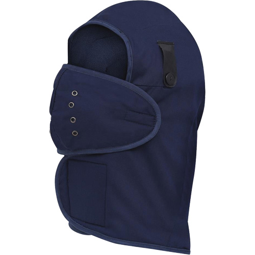 565N Long-Necked Hardhat Liner, Fleece Lining, One Size, Navy Blue Helyx Safety & Industrial Supplies