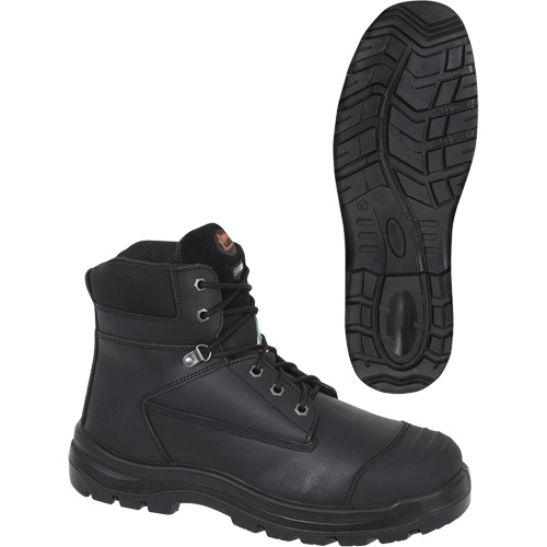 1025 Bottes de travail 6" noires, Cuir, Embout Acier, Taille 10 Helyx Safety & Industrial Supplies