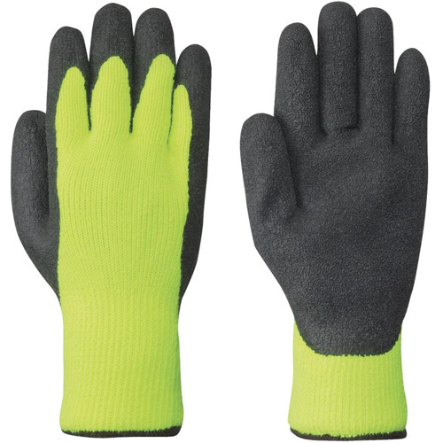 5322 High-Visibility Seamless Knit Gloves, Medium, Latex Coating Helyx Safety & Industrial Supplies