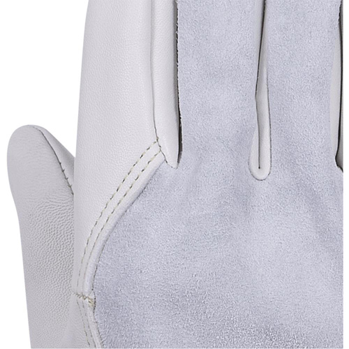 535G Gants de chauffeur beige, Petit, Paume en Cuir fleur de vache Helyx Safety & Industrial Supplies