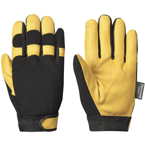 891 Mechanic's Style Insulated Ergonomic Gloves, Grain Goatskin Palm, Size X-Large Helyx Safety & Industrial Supplies