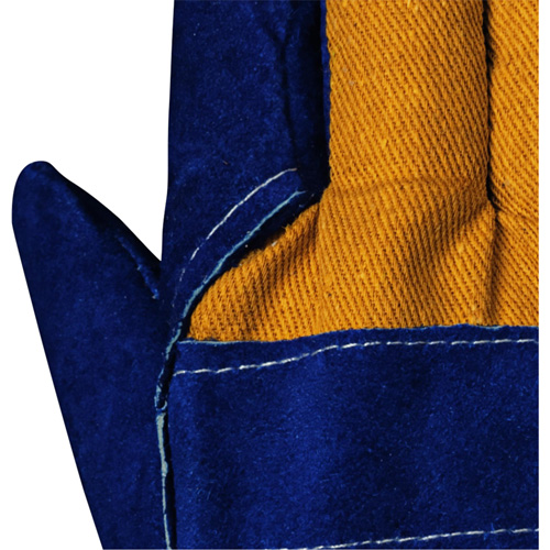 630 Blue Insulated Fitter's Gloves, One Size, Split Cowhide Palm, Boa Inner Lining Helyx Safety & Industrial Supplies