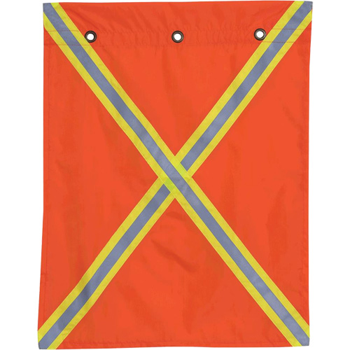353 Flag with Reflective Tape, Polyester Helyx Safety & Industrial Supplies