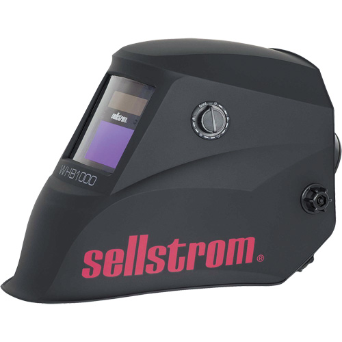 WHB1000 Advantage Series ADF Welding Helmet, 3.54" L x 1.57" W View Area, Black/Red Helyx Safety & Industrial Supplies