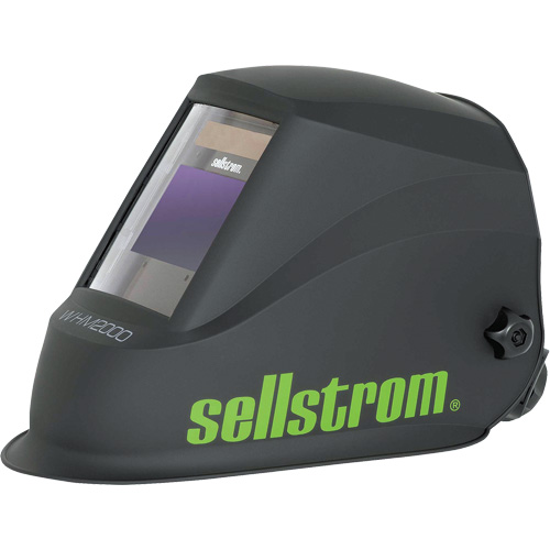 WHM2000 Casque de soudage ADF de la s&eacute;rie Advantage Plus, 3,94" lo x 2,36" la Champ de vision, Noir/Vert Helyx Safety & Industrial Supplies