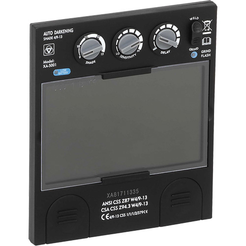 Filtre dobscurcissement automatique large &agrave; intensit&eacute; variable Advantage Plus, 5-1/4" la x 4-1/2" h Champ de vision, Pour utilisation avec S26200 Helyx Safety & Industrial Supplies