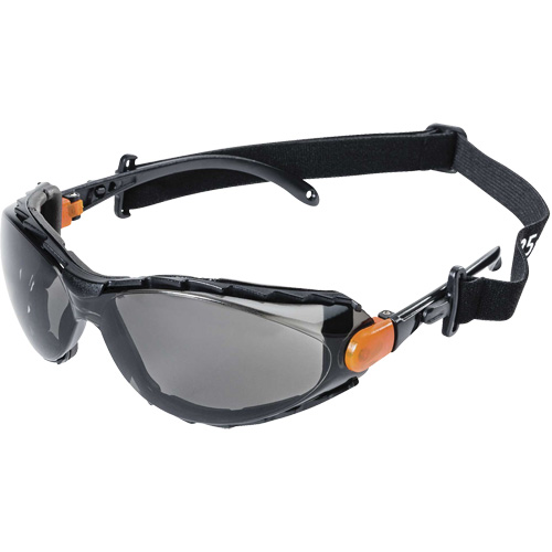 XPS502 Sealed Safety Glasses, Smoke Lens, Anti-Fog/Anti-Scratch Helyx Safety & Industrial Supplies