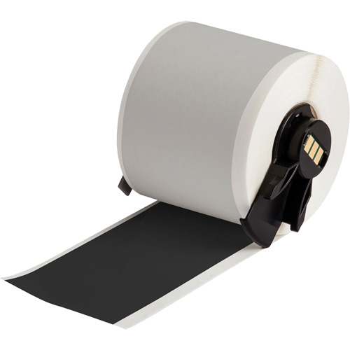 Ruban adh&eacute;sif permanent toutes saisons pour &eacute;tiquettes, Vinyle, Noir, Largeur de 2" Helyx Safety & Industrial Supplies