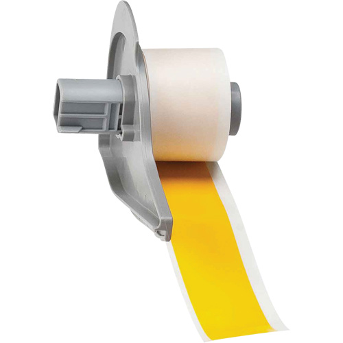 Ruban adh&eacute;sif permanent toutes saisons pour &eacute;tiquettes, Vinyle, Jaune, Largeur de 1" Helyx Safety & Industrial Supplies