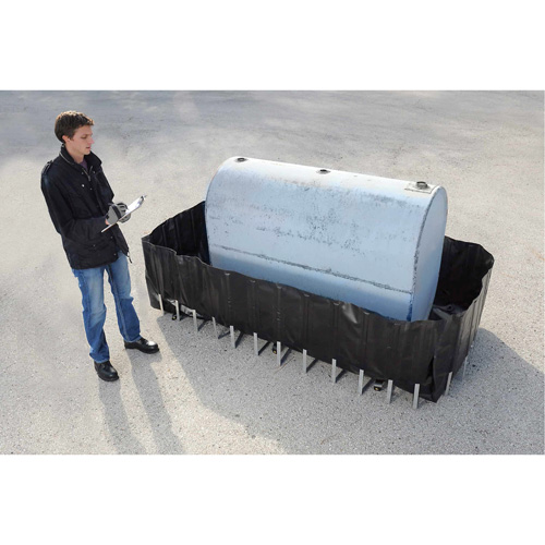Ultra-1000 Containment Sump&reg; Flexible Fuel Tank Container without Drain, 162" L x 78" W, 1150 US gal. Capacity Helyx Safety & Industrial Supplies