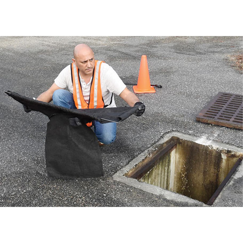 Square Ultra-Drain Guard&reg; Catch Basin Insert with Overflow Port, Oil & Sediment, 16" - 28" L x 20" - 36" W Helyx Safety & Industrial Supplies