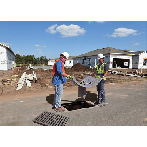 Recycled Ultra-Drain Guard&reg; Catch Basin Insert, Oil & Sediment, 48" L x 36" W Helyx Safety & Industrial Supplies