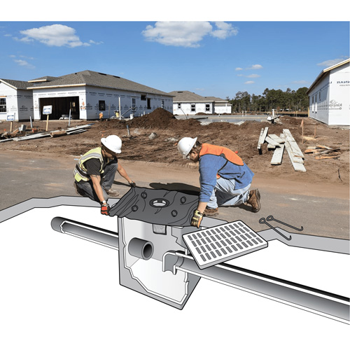 Plus Ultra-Drain Guard&reg; Catch Basin Insert, Oil & Sediment, 48" L x 36" W Helyx Safety & Industrial Supplies