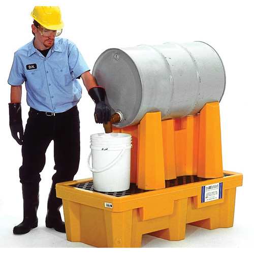 Ultra-Drum Rack Containment Systems 1 baril, 52" lo x 49,5" la x 29" ha, 66 gal. US Capacit&eacute; Helyx Safety & Industrial Supplies