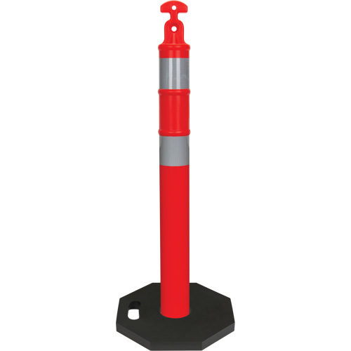 High-Visibility Delineator Post Kit, 42" H, Orange Helyx Safety & Industrial Supplies