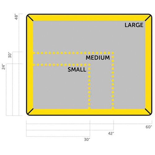 Petit tampon Ultra-Filter, Capacit&eacute; 0,8 gal. US, 2,5' la x 2' lo x 3" h, Paroi en mousse Helyx Safety & Industrial Supplies