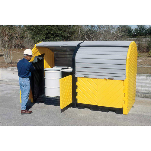 Extender Kit with Drain for Ultra-Hard Top Spill Pallets&reg;, 64" L x 79" W x 62" H, 9000 lbs. Load Capacity Helyx Safety & Industrial Supplies