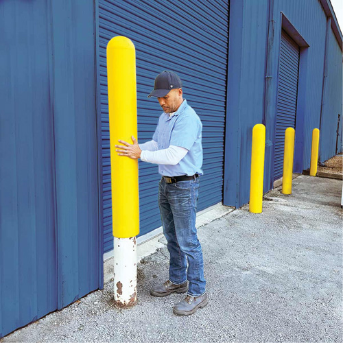 Ultra-Post Protector, 7" dia. x 52" l, Jaune Helyx Safety & Industrial Supplies