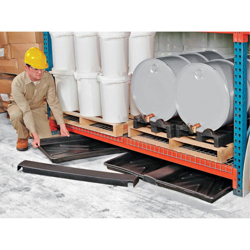Double-Tray Ultra-Rack Containment Tray&reg;, 48" L x 44" W x 2.8" H, 16 US gal. Spill Capacity Helyx Safety & Industrial Supplies