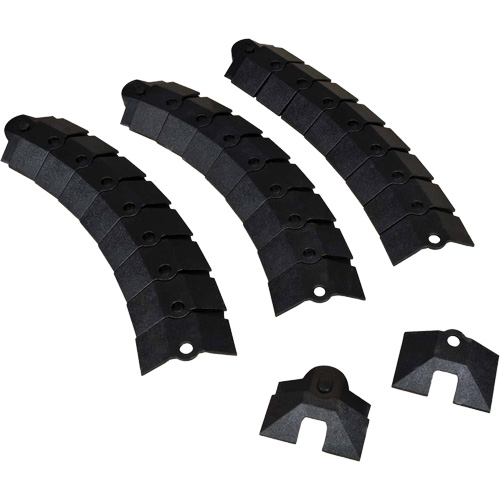 Large Ultra-Sidewinder Cable Protection System&reg; with Endcaps, 34" x 13.6" x 2.1", 260 lbs. (0.13 tons) Helyx Safety & Industrial Supplies