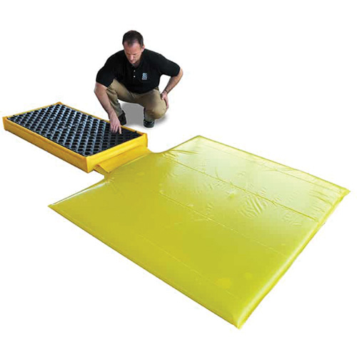 Ultra-Spill Deck flexible, 2 barils, Capacit&eacute; de d&eacute;versement 11 gal. US, 48" x 24" x 2,5" Helyx Safety & Industrial Supplies