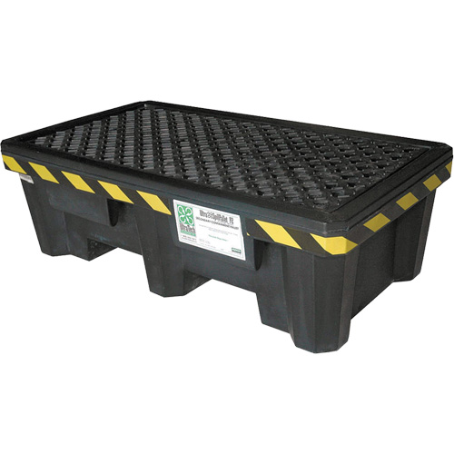 Ultra-Spill Pallet mod&egrave;le &eacute;conomique, 2 barils, Capacit&eacute; de d&eacute;versement 66 gal. US, 53" x 29" x 16,5" Helyx Safety & Industrial Supplies