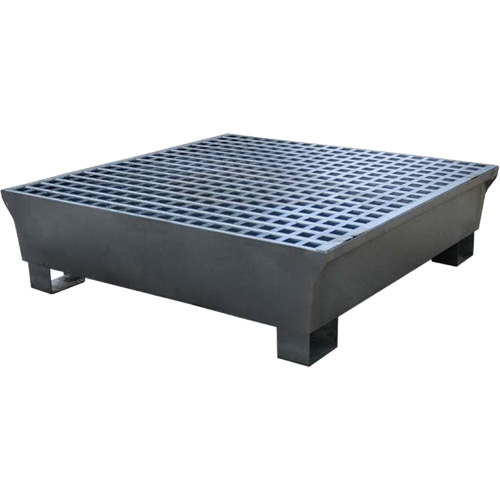 4-Drum Steel Ultra-Spill Pallet&reg;, 68 US gal. Spill Capacity, 49.1" x 47.1" x 10.9" Helyx Safety & Industrial Supplies