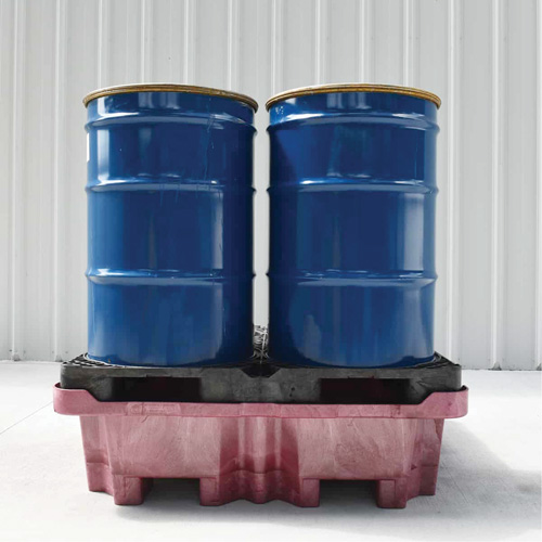 Palette de d&eacute;versement Ultra-Spill King, 4 barils, Capacit&eacute; de d&eacute;versement 85 gal. US, 51" x 51" x 17,5" Helyx Safety & Industrial Supplies