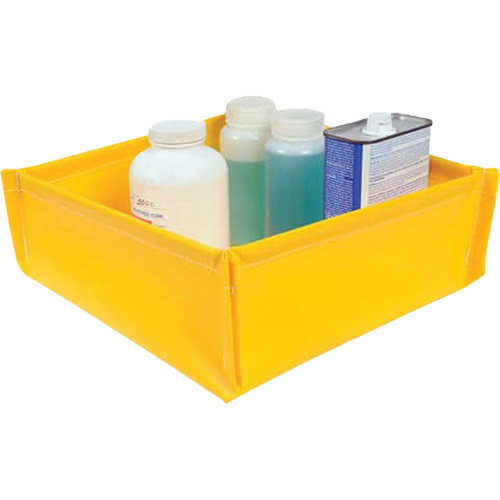 Flexible Ultra-Utility Tray, 12" lo x 12" la x 4,8" h, Cap. de d&eacute;versement 1,5 gal. US Helyx Safety & Industrial Supplies
