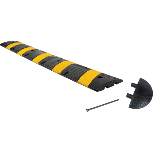 Ensemble de bosse de d&eacute;c&eacute;l&eacute;ration, Caoutchouc, 6' lo x 11" la x 2" h Helyx Safety & Industrial Supplies