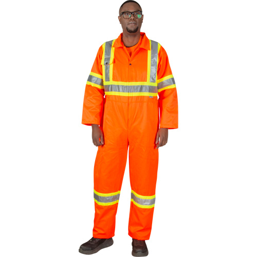 Unlined Safety Coveralls, Small, High Visibility Orange Helyx Safety & Industrial Supplies