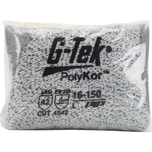 G-Tek&reg; Seamless Knit Cut-Resistant Gloves, Size X-Small, 13 Gauge, Polyurethane Coated, PolyKor&reg; Shell, ASTM ANSI Level A2/EN 388 Level B Helyx Safety & Industrial Supplies