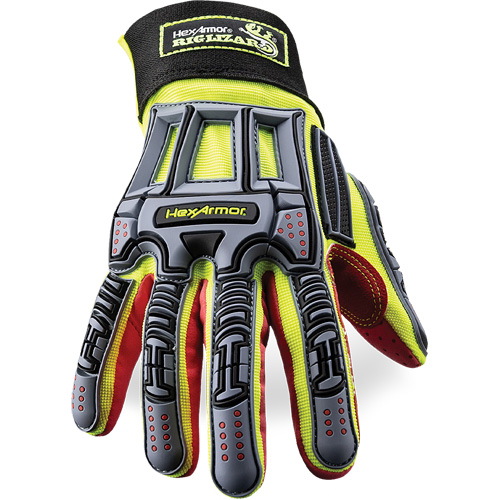Rig Lizard&reg; 2028X Cut-Resistant Gloves, 6/X-Small, Synthetic/HPPE Palm, Elastic/Hook & Loop Cuff Helyx Safety & Industrial Supplies
