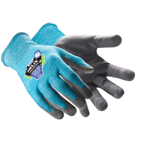 Helix&reg; 3055 Bamboo TwinFlex&reg; Cut-Resistant Gloves, Size 5/2X-Small, 18 Gauge, Nitrile Coated, HPPE/Polyamide Shell, ASTM ANSI Level A4 Helyx Safety & Industrial Supplies