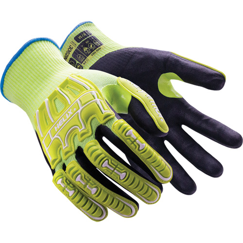 Helix&reg; 3062IMP Impact Gloves, 6/X-Small, Foam Nitrile Palm, Elastic/Knit Wrist Cuff Helyx Safety & Industrial Supplies